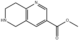 5,6,7,8-四氢-[1,6]萘啶-3-羧酸甲酯, 1086392-58-6, 结构式