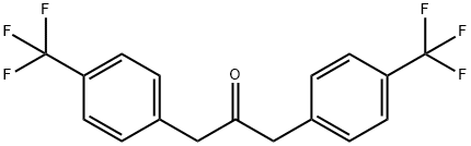 1,3-bis(4-(trifluoromethyl)phenyl)propan-2-one Struktur