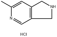 6-methyl-2,3-dihydro-1H-pyrrolo[3,4-c]pyridine hydrochloride Structure