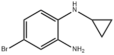 4-溴-1-N-环丙基苯基-1,2-二胺,1092291-41-2,结构式