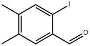 2-ヨード-4,5-ジメチルベンズアルデヒド 化学構造式