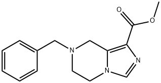 methyl 7-benzyl-5,6,7,8-tetrahydroimidazo[1,5-a]pyrazine-1-carboxylate Struktur