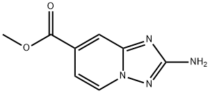 2-Amino-[1,2,4]triazolo[1,5-a]pyridine-7-carboxylic acid methyl ester Structure
