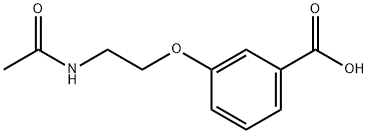 3-(2-乙酰氨基乙氧基)苯甲酸, 1095615-89-6, 结构式