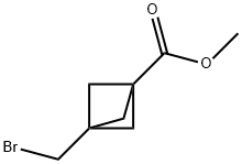 Methyl3-(bromomethyl)bicyclo[1.1.1]pentane-1-carboxylate Structure