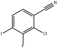 2-氯-3-氟-4-碘苯腈, 1114547-55-5, 结构式