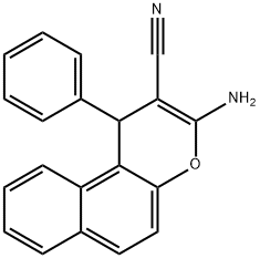 3-amino-1-phenyl-1H-benzo[f]chromene-2-carbonitrile,111861-46-2,结构式