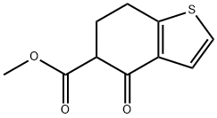 Methyl 4-Oxo-4,5,6,7-Tetrahydrobenzo[B]Thiophene-5-Carboxylate Structure