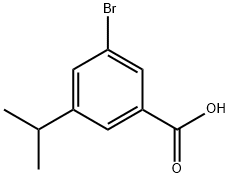3-ブロモ-5-イソプロピル安息香酸 化学構造式