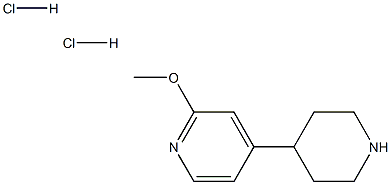 2-methoxy-4-(piperidin-4-yl)pyridine dihydrochloride Struktur