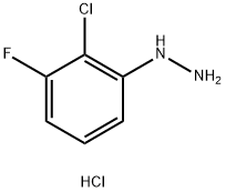 (2-Chloro-3-fluorophenyl)hydrazine hydrochloride Structure