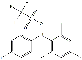 (4-IODOPHENYL)(2,4,6-TRIMETHYLPHENYL)IODONIUM TRIFLATE, 1146127-08-3, 结构式