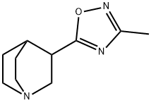 3-甲基-5-(喹宁-3-基)-1,2,4-恶二唑, 114724-64-0, 结构式