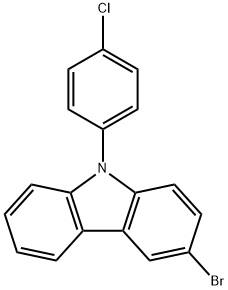 3-Bromo-9-(4-chloro-phenyl)-9H-carbazole Structure
