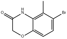 5-甲基-6-溴-2H-苯并[B][1,4]噁嗪-3(4H)-酮, 1154740-47-2, 结构式