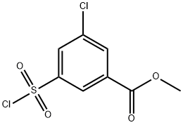 methyl 3-chloro-5-(chlorosulfonyl)benzoate Structure