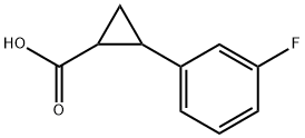 2-(3-Fluoro-phenyl)-cyclopropanecarboxylic acid Structure