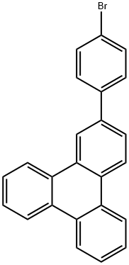 2-(4-溴苯基)三亚苯, 1158227-56-5, 结构式