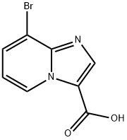 8-溴咪唑并[1,2-A]吡啶-3-羧酸, 1159831-04-5, 结构式