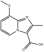 8-methoxy-2-methylimidazo[1,2-a]pyridine-3-carboxylic acid,1159831-66-9,结构式