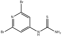 1-(2,6-Dibromopyridin-4-yl)thiourea,1160787-09-6,结构式