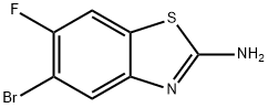 5-溴-6-氟苯并[D]噻唑-2-胺, 1160789-91-2, 结构式