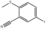 5-iodo-2-(methylthio)benzonitrile Structure