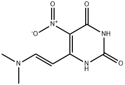 (E)-6-(2-(DIMETHYLAMINO)VINYL)-5-NITYOPYRIMIDINE-2,4-DIOL 1G,116705-41-0,结构式
