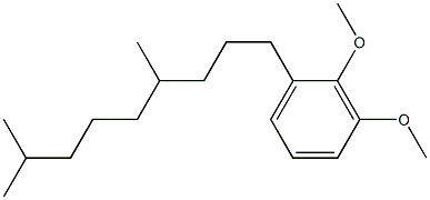 1-(4,8-Dimethyl-nonyl)-2,3-dimethoxy-benzene 结构式