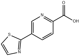 5-(thiazol-2-yl)pyridine-2-carboxylic acid Struktur