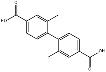 2,2'-dimethyl-4,4'-biphenyldicarboxylic acid Structure