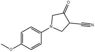 1-(4-methoxyphenyl)-4-oxopyrrolidine-3-carbonitrile,117652-37-6,结构式