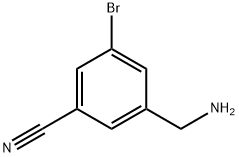 3-(aminomethyl)-5-bromobenzonitrile 结构式
