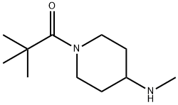 2,2-Dimethyl-1-(4-(methylamino)piperidin-1-yl)propan-1-one 结构式
