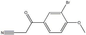 3-(3-bromo-4-methoxyphenyl)-3-oxopropanenitrile Struktur