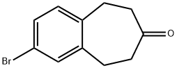 2-Bromo-5,6,8,9-tetrahydro-benzocyclohepten-7-one Struktur