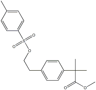 甲基-2-甲基-2-(4-2-对甲苯磺酰氧基乙基苯基异丙酯,1181267-30-0,结构式