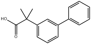2-([1,1'-Biphenyl]-3-yl)-2-methylpropanoicacid Structure