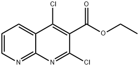 ethyl 2,4-dichloro-1,8-naphthyridine-3-carboxylate Structure