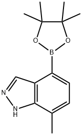 7-Methyl-1H-indazole-4-boronic acid pinacol ester Struktur