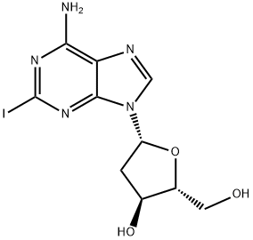2-Iodo-2'-deoxyadenosine 结构式