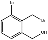 (3-bromo-2-(bromomethyl)phenyl)methanol Struktur