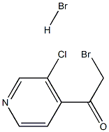 2-BROMO-1-(3-CHLOROPYRIDIN-4-YL)ETHANONE HYDROBROMIDE Structure