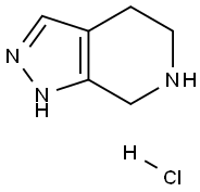 4,5,6,7-tetrahydro-1H-pyrazolo[3,4-c]pyridine hydrochloride Struktur