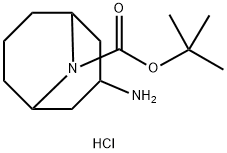 N-BOC-9-氮杂双环[3.3.1]壬烷-3-氨基盐酸盐, 1187927-41-8, 结构式