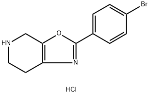 2-(4 - 溴苯基)-4,5,6,7 - 四氢-恶唑并[5,4-C〕吡啶盐酸盐, 1187928-44-4, 结构式