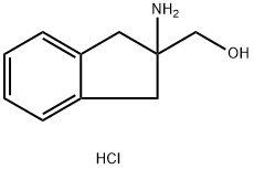 (2-Amino-indan-2-yl)-methanol hydrochloride Struktur