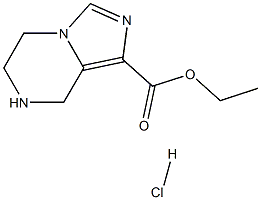 5,6,7,8-Tetrahydro-imidazo[1,5-a]pyrazine-1-carboxylic acid ethyl ester hydrochloride Struktur