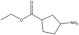 3-Amino-cyclopentanecarboxylic acid ethyl ester Struktur
