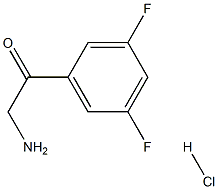 2 - 氨基-1 -(3,5 -二氟 -苯基)-乙酮盐酸盐, 1187931-06-1, 结构式